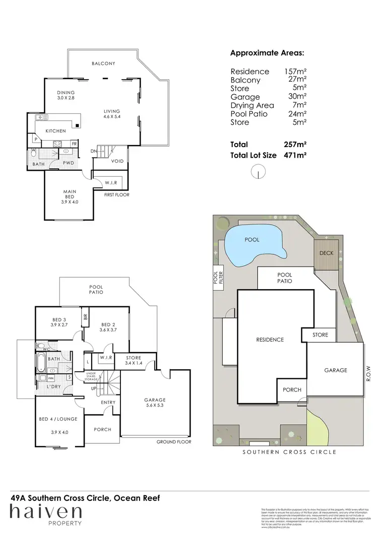 Floorplan of Homely house listing, 49A Southern Cross Circle, Ocean Reef WA 6027