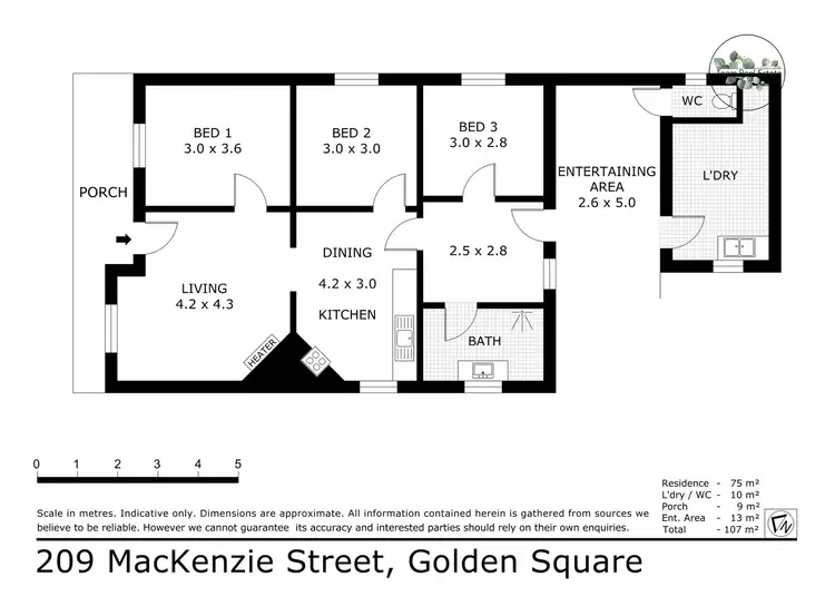 Floorplan of Homely house listing, 209 MacKenzie Street, Golden Square VIC 3555