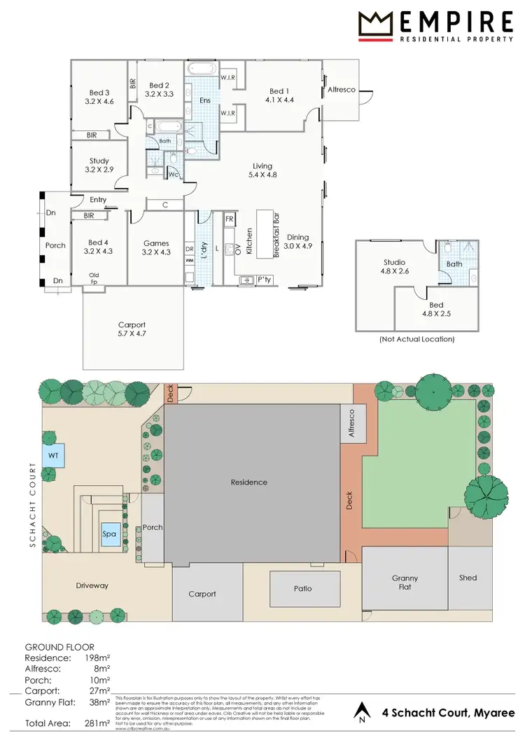Floorplan of Homely house listing, 4 Schacht Court, Myaree WA 6154