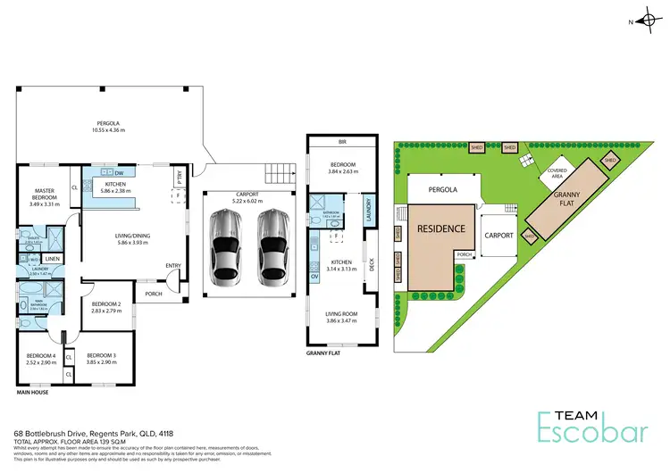 Floorplan of Homely house listing, 68 Bottlebrush Drive, Regents Park QLD 4118