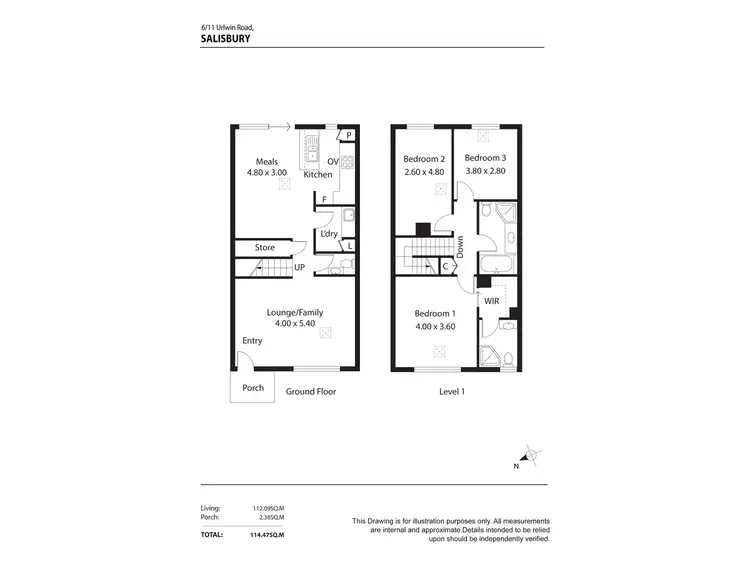 Floorplan of Homely house listing, 6/11 Urlwin Road, Salisbury SA 5108