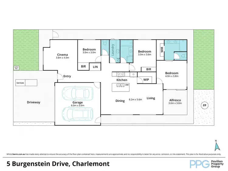 Floorplan of Homely house listing, 5 Burgenstein Drive, Charlemont VIC 3217