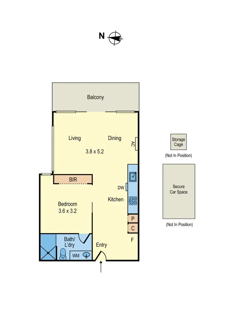 Floorplan of Homely apartment listing, 202/81 Asling Street, Brighton VIC 3186