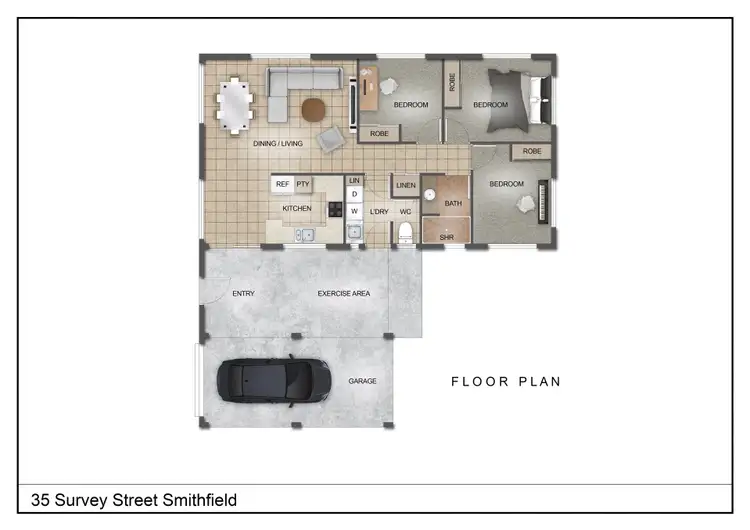 Floorplan of Homely house listing, 35 Survey Street, Smithfield QLD 4878