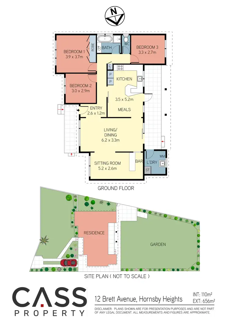 Floorplan of Homely house listing, 12 Brett Avenue, Hornsby Heights NSW 2077