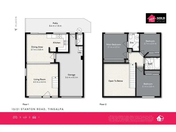 Floorplan of Homely townhouse listing, 15/21 Stanton Road, Tingalpa QLD 4173