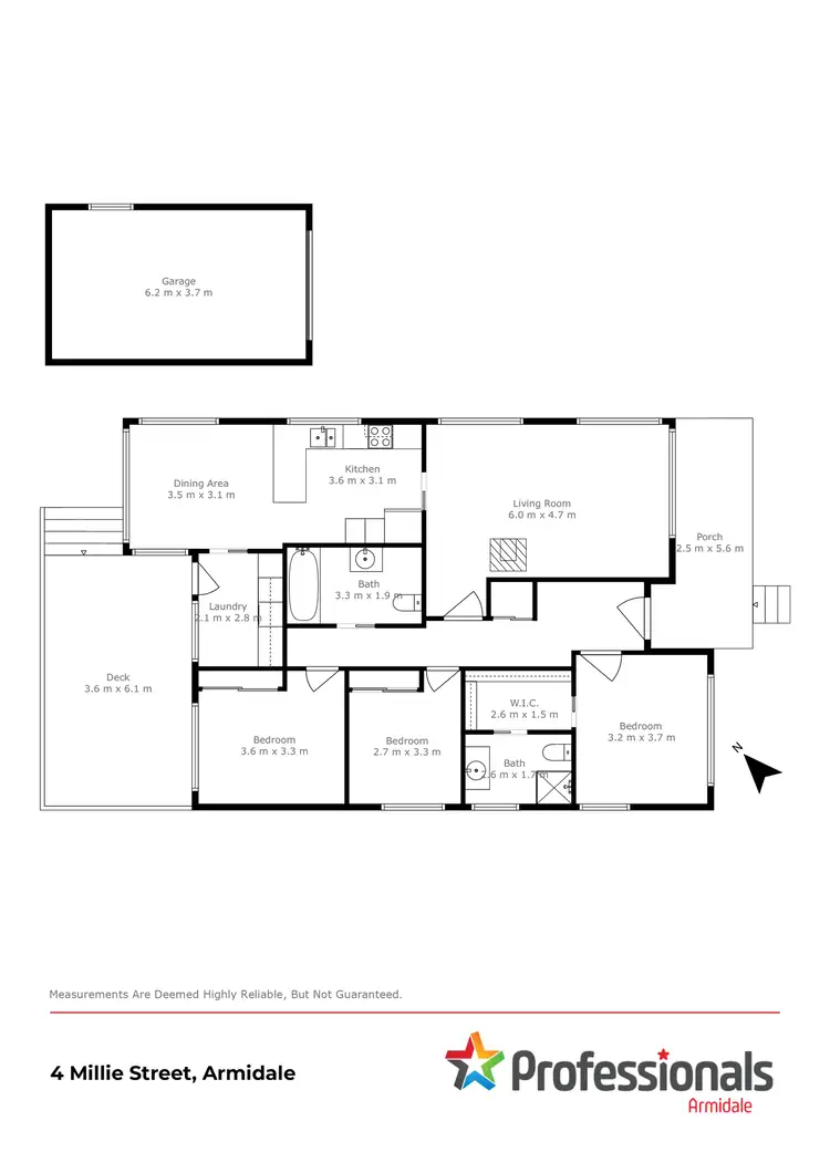 Floorplan of Homely house listing, 4 Millie Street, Armidale NSW 2350