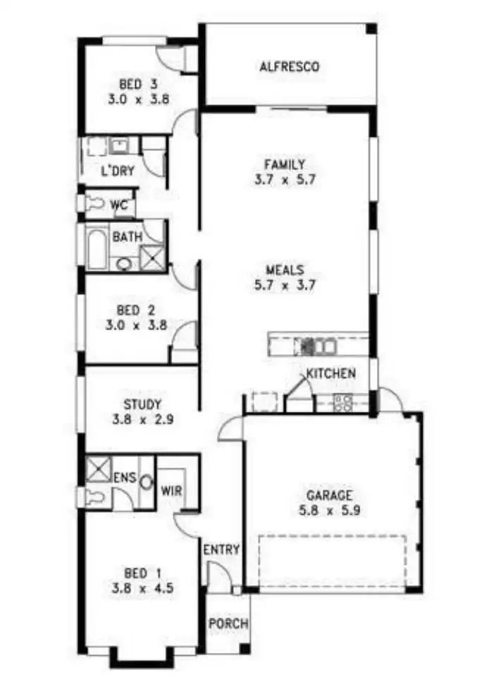 Floorplan of Homely house listing, Contact Agent, Sinagra WA 6065