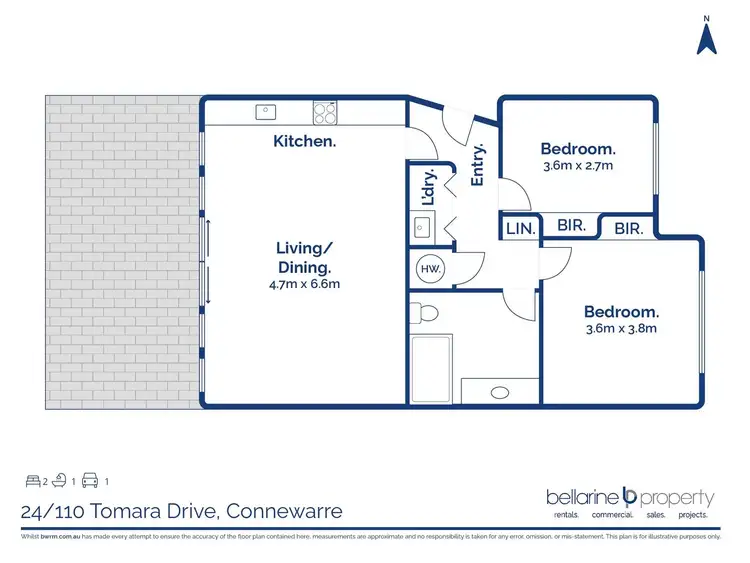 Floorplan of Homely house listing, 25/110 Tomara Drive, Connewarre VIC 3227