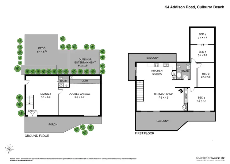 Floorplan of Homely house listing, 54 Addison Road, Culburra Beach NSW 2540