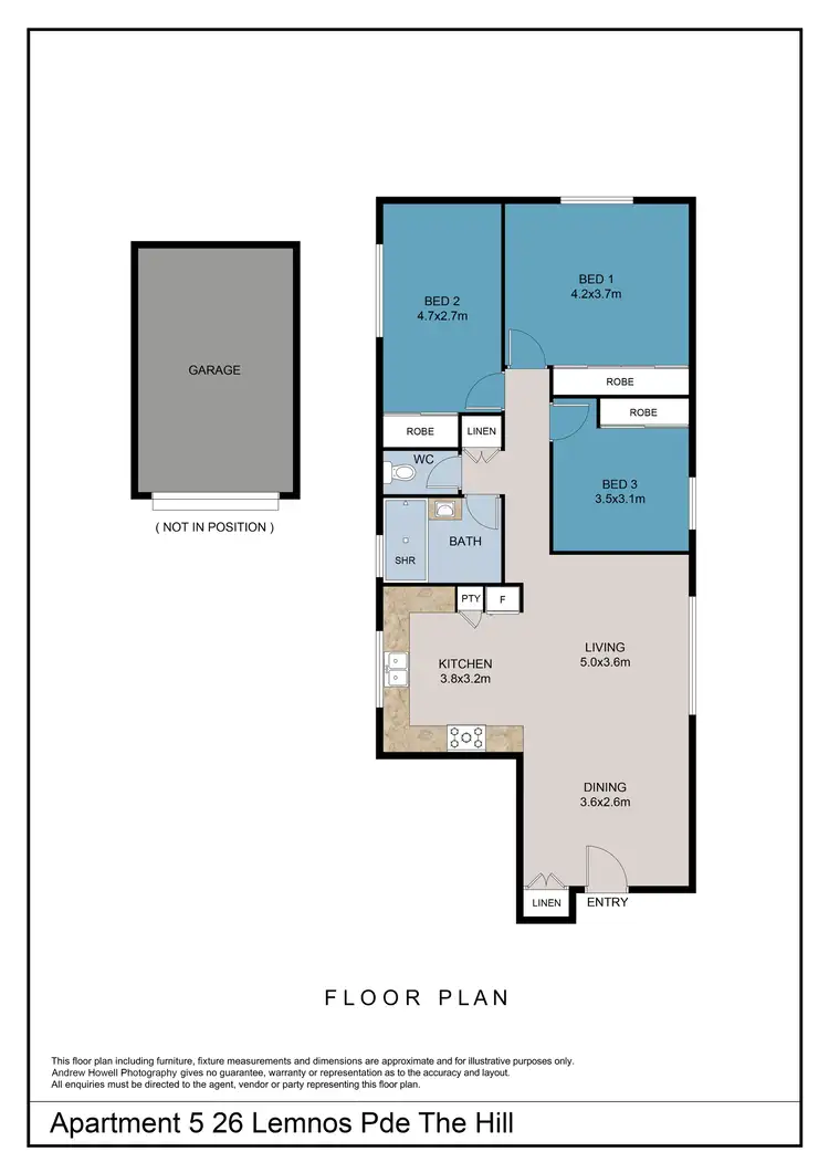 Floorplan of Homely unit listing, 5/26 Lemnos Parade, The Hill NSW 2300