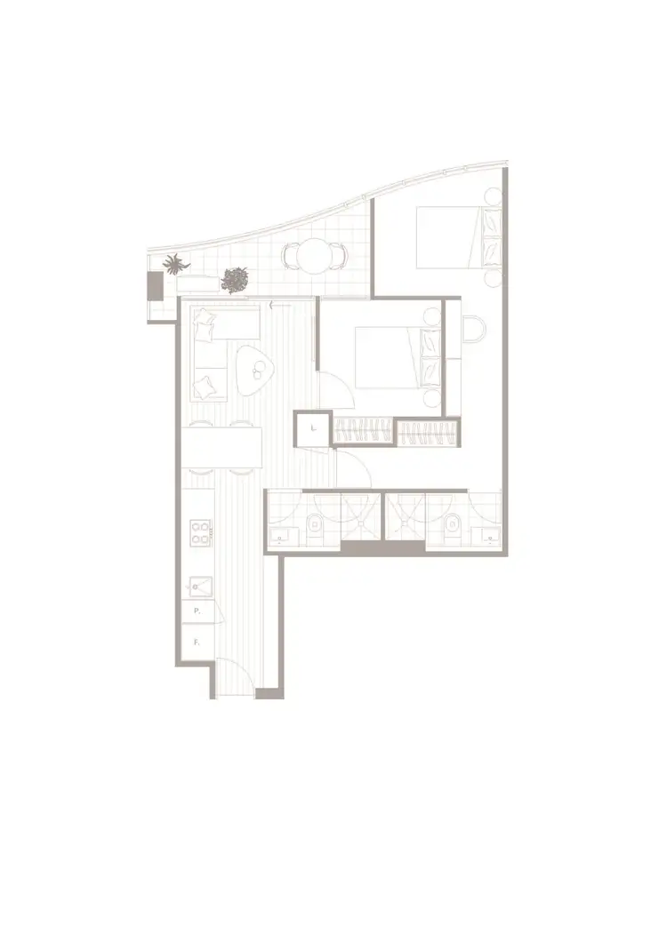 Floorplan of Homely apartment listing, 1103/8 Hallenstein Street, Footscray VIC 3011