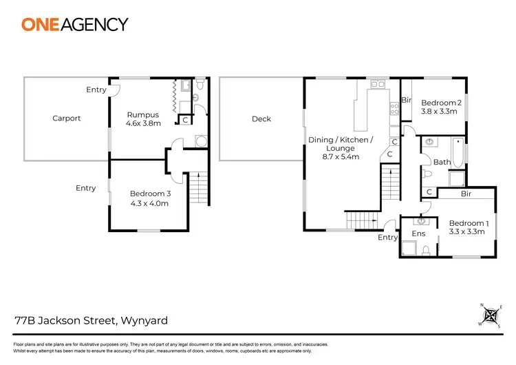 Floorplan of Homely house listing, 77B Jackson Street, Wynyard TAS 7325