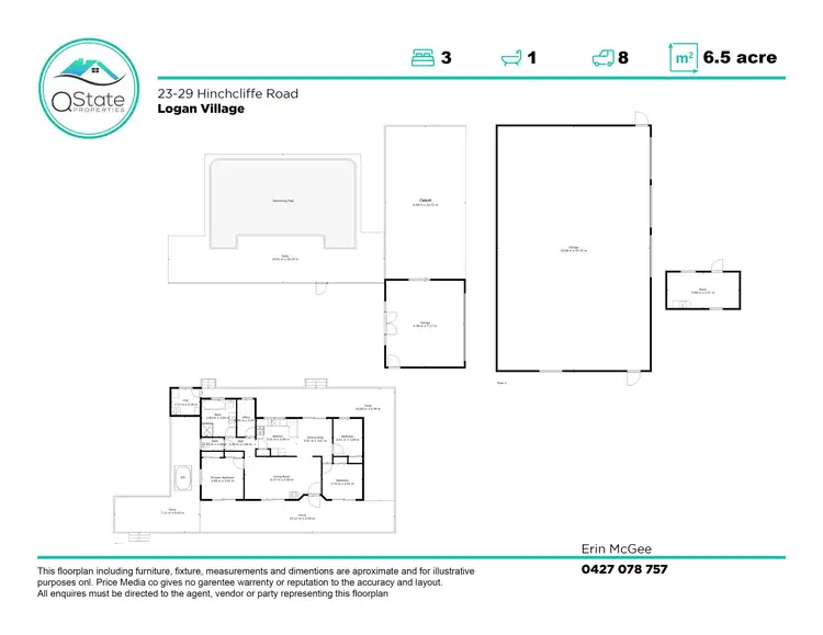 Floorplan of Homely house listing, 23-29 Hinchcliffe Road, Logan Village QLD 4207