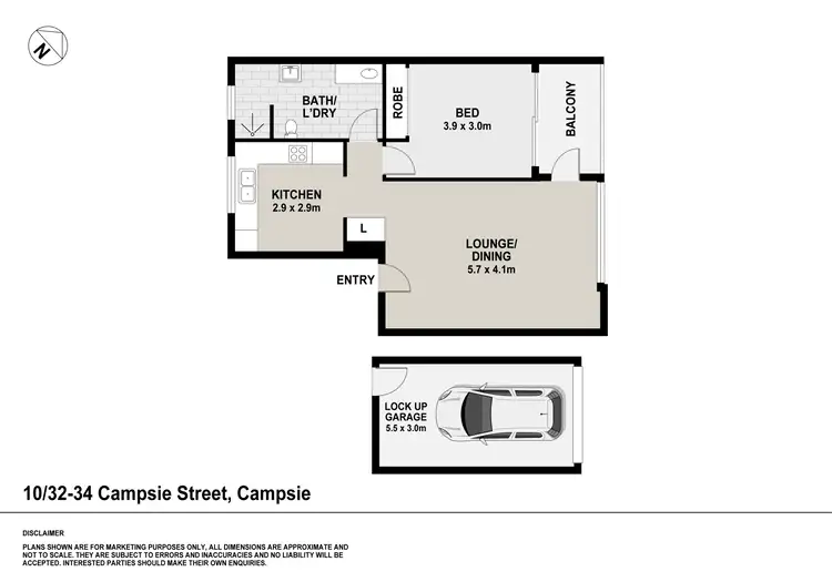 Floorplan of Homely apartment listing, 10/32-34 Campsie Street, Campsie NSW 2194