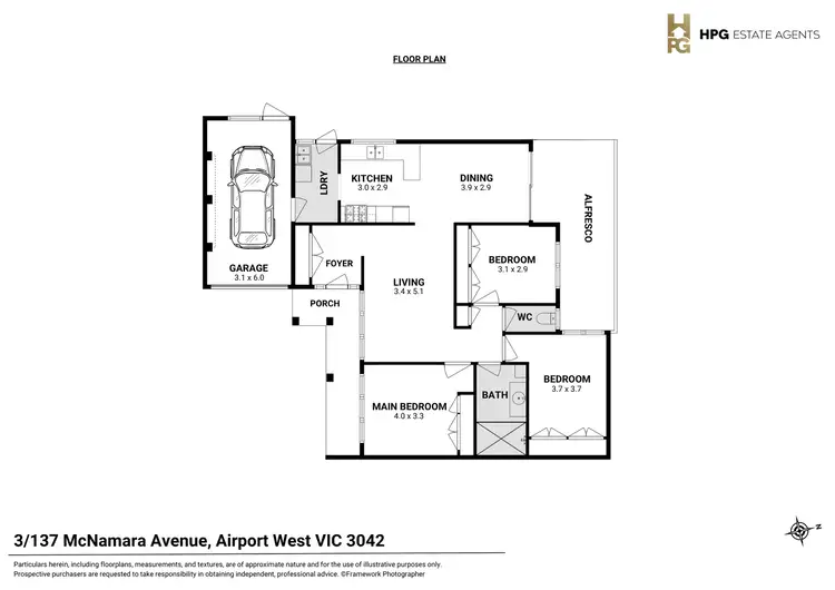 Floorplan of Homely villa listing, 3/137 McNamara Avenue, Airport West VIC 3042