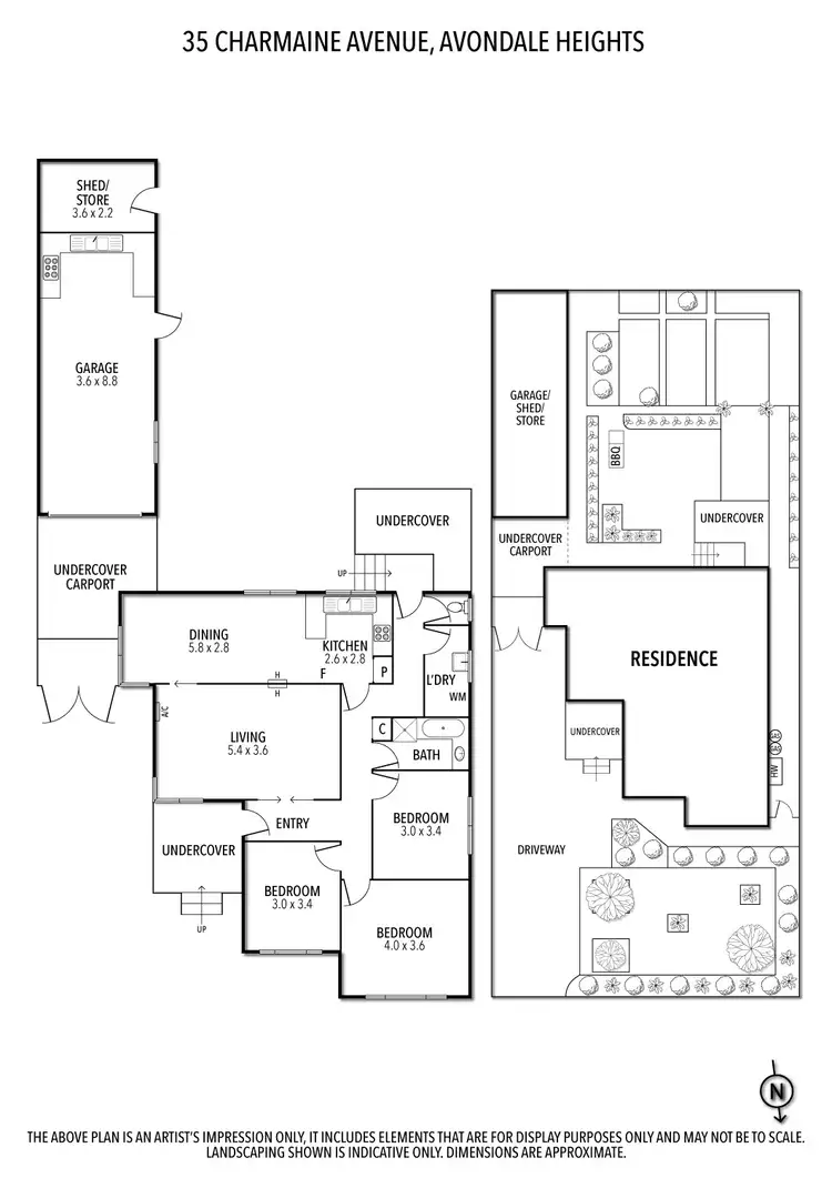 Floorplan of Homely house listing, 35 Charmaine Avenue, Avondale Heights VIC 3034