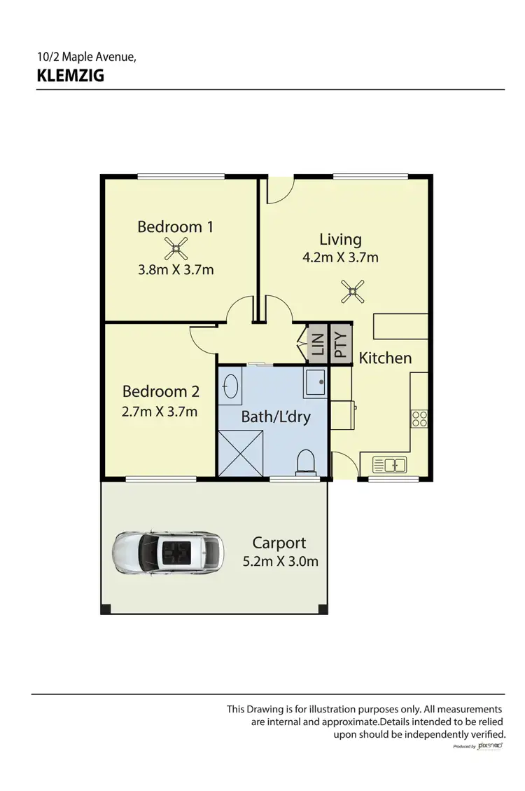 Floorplan of Homely unit listing, 10/2 Maple Avenue, Klemzig SA 5087