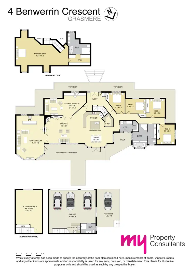 Floorplan of Homely house listing, 4 Benwerrin Crescent, Grasmere NSW 2570