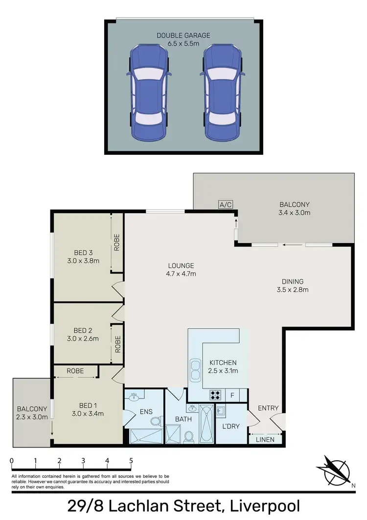 Floorplan of Homely apartment listing, 29/8 Lachlan Street, Liverpool NSW 2170