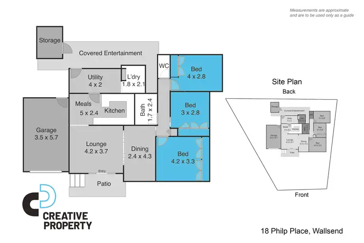Floorplan of Homely house listing, 18 Philp Place, Wallsend NSW 2287