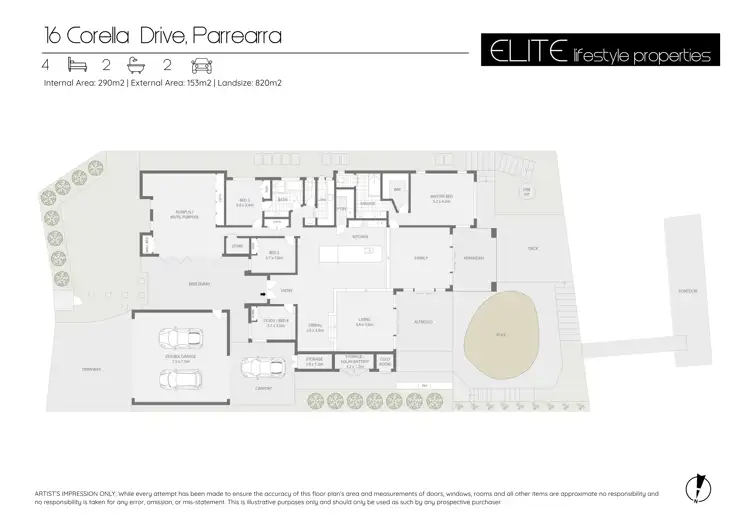Floorplan of Homely house listing, 16 Corella Drive, Parrearra QLD 4575
