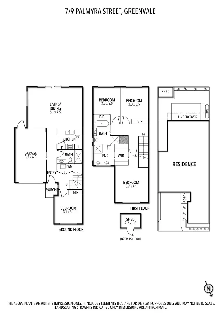 Floorplan of Homely townhouse listing, 7/9 Palmyra Street, Greenvale VIC 3059