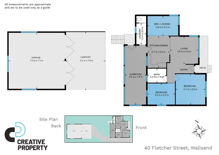 Floorplan of Homely house listing, 40 Fletcher Street, Wallsend NSW 2287