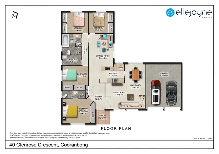 Floorplan of Homely house listing, 40 Glenrose Crescent, Cooranbong NSW 2265