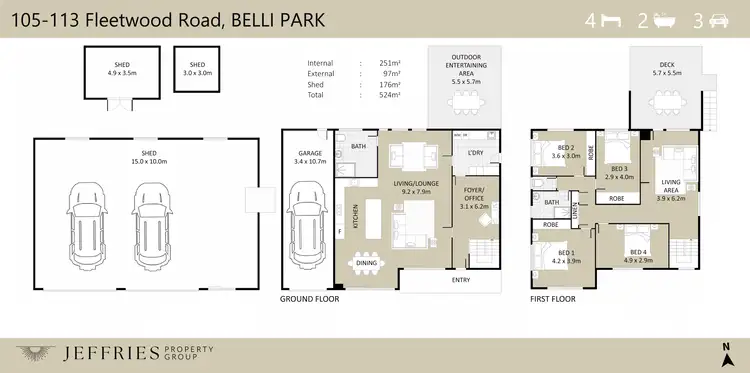 Floorplan of Homely rural property listing, 105-113 Fleetwood Road, Belli Park QLD 4562