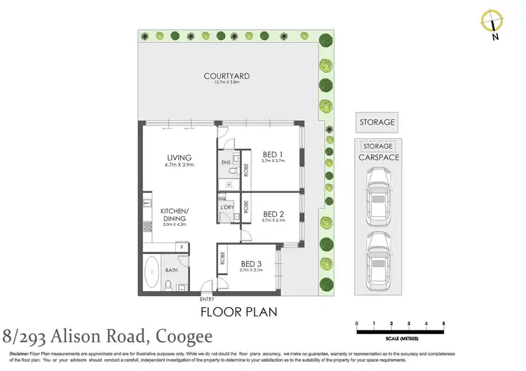 Floorplan of Homely apartment listing, 8/293 Alison Road, Coogee NSW 2034