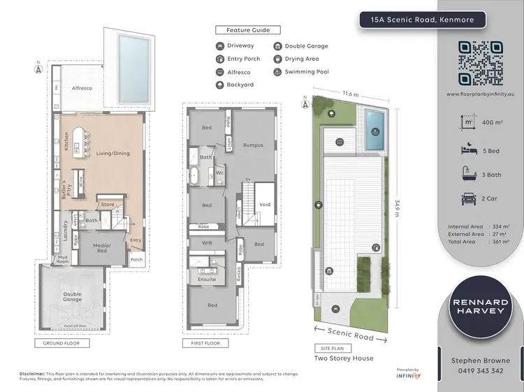 Floorplan of Homely house listing, 15A Scenic Road, Kenmore QLD 4069