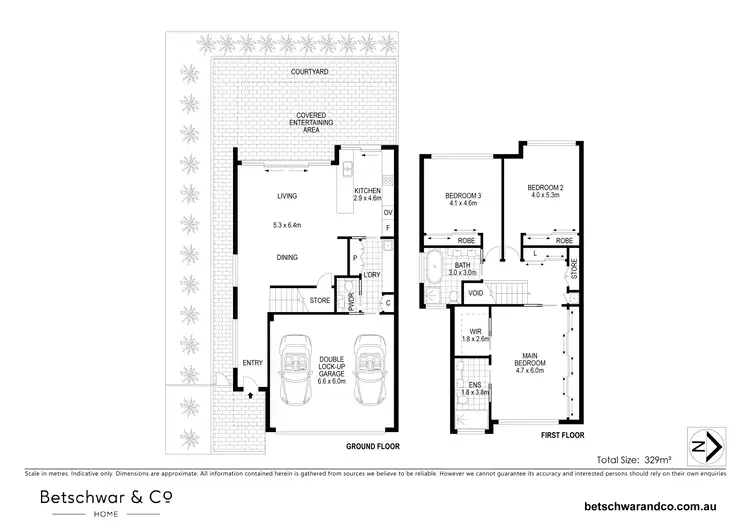 Floorplan of Homely townhouse listing, 1/74 Robsons Road, Keiraville NSW 2500