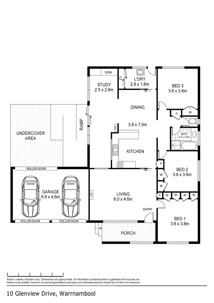 Floorplan of Homely house listing, 10 Glenview Drive, Warrnambool VIC 3280