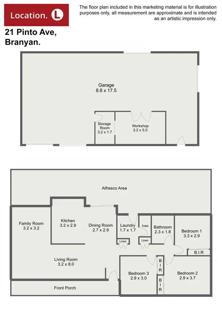Floorplan of Homely rural property listing, 21 Pinto Avenue, Branyan QLD 4670