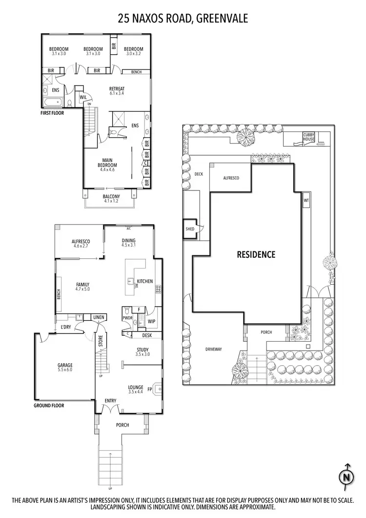 Floorplan of Homely house listing, 25 Naxos Road, Greenvale VIC 3059