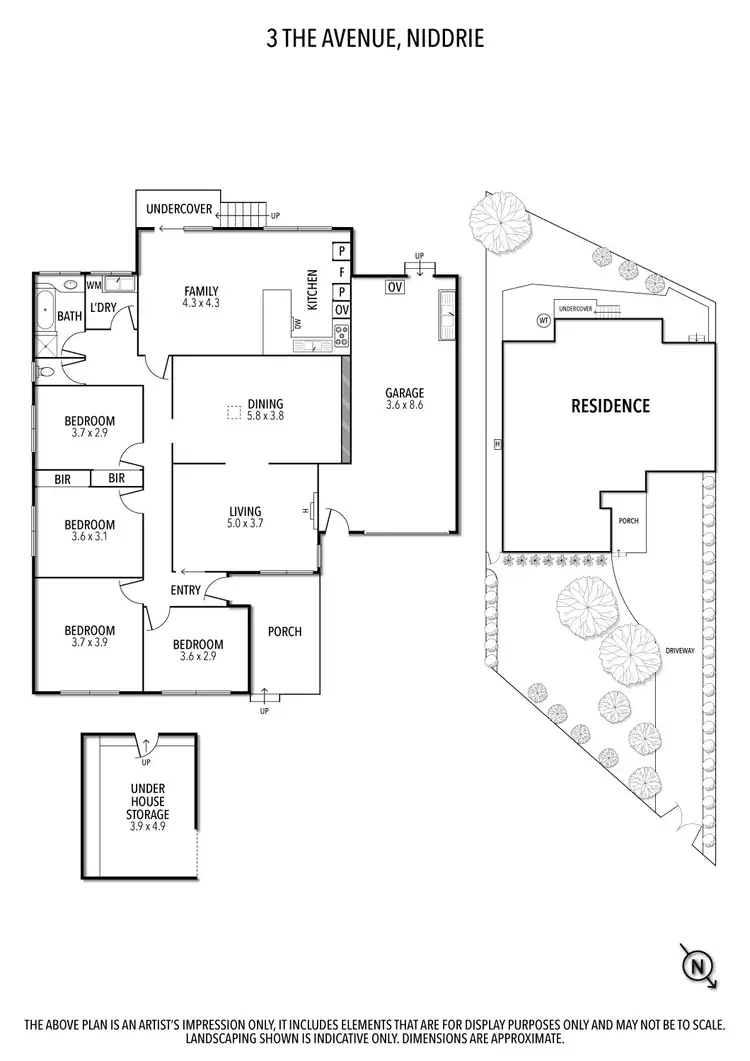 Floorplan of Homely house listing, 3 The Avenue, Niddrie VIC 3042