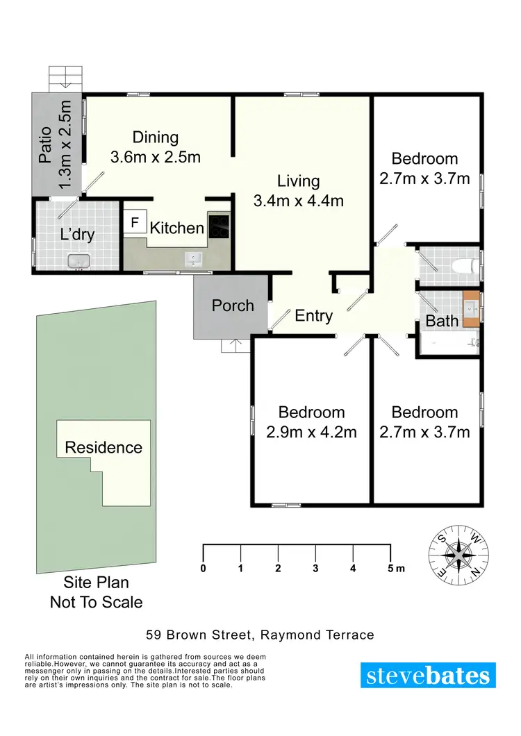 Floorplan of Homely house listing, 59 Brown Street, Raymond Terrace NSW 2324