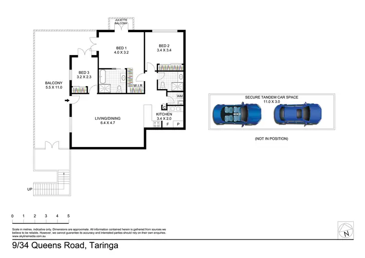 Floorplan of Homely apartment listing, 9/34 Queens Road, Taringa QLD 4068