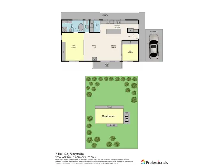 Floorplan of Homely house listing, 7 Hull Road, Marysville VIC 3779