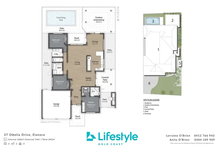 Floorplan of Homely house listing, 37 Ottelia Drive, Elanora QLD 4221