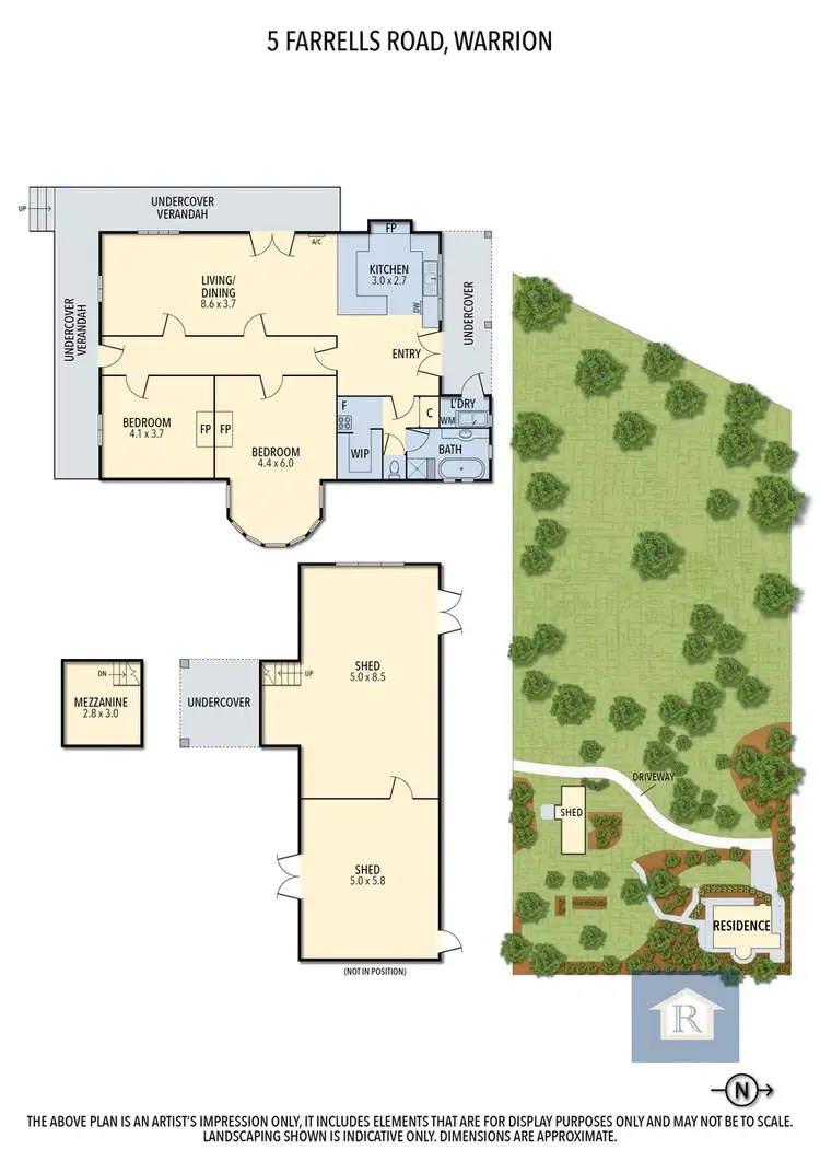 Floorplan of Homely house listing, 5 Farrells Road, Warrion VIC 3249