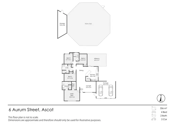 Floorplan of Homely house listing, 6 Aurum Street, Ascot WA 6104
