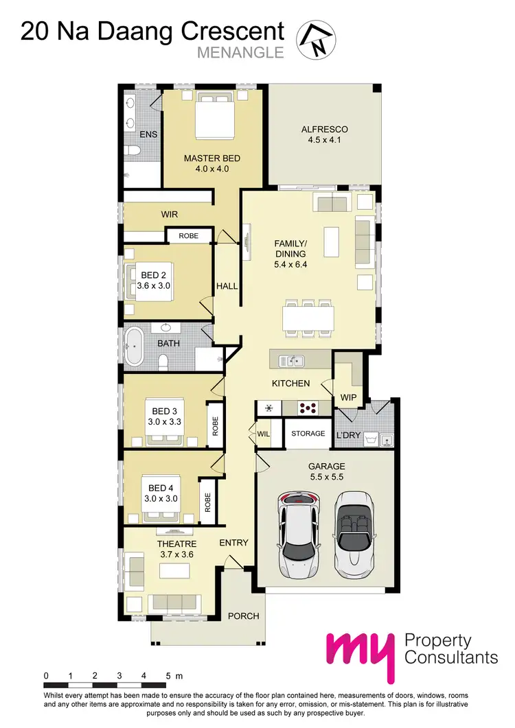 Floorplan of Homely house listing, 20 Na Daang Crescent, Menangle NSW 2568