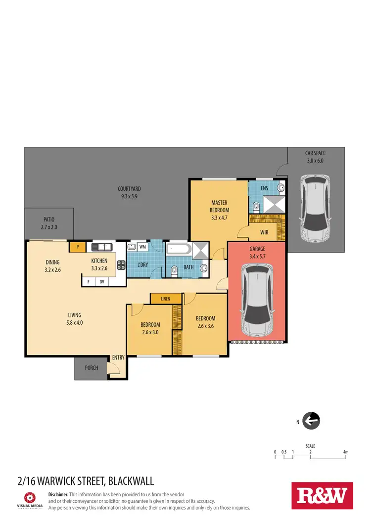 Floorplan of Homely villa listing, 2/16 Warwick Street, Blackwall NSW 2256