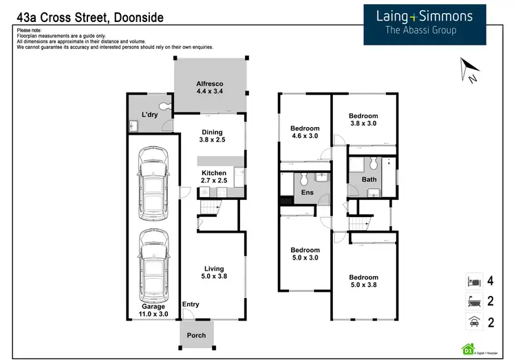 Floorplan of Homely house listing, 43A Cross Street, Doonside NSW 2767
