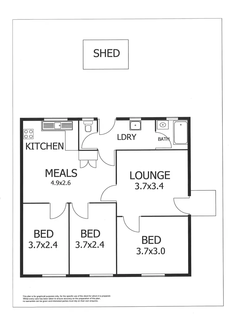 Floorplan of Homely house listing, 48 Kulde Road, Tailem Bend SA 5260