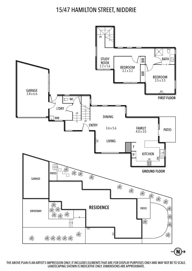 Floorplan of Homely townhouse listing, 15/47 Hamilton Street, Niddrie VIC 3042