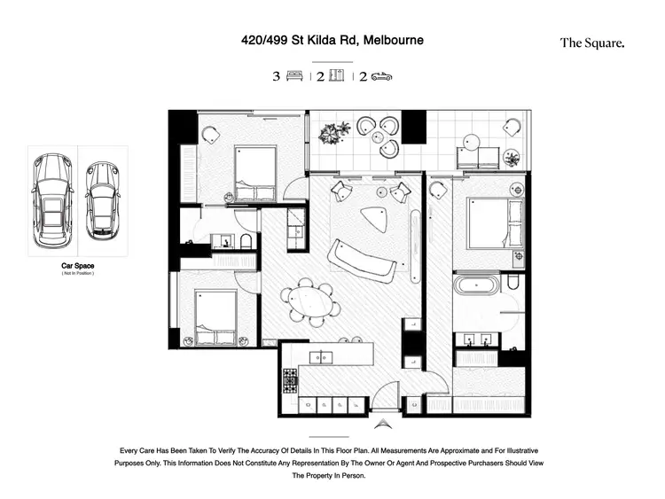 Floorplan of Homely apartment listing, 420/499 Saint Kilda Road, Melbourne VIC 3004