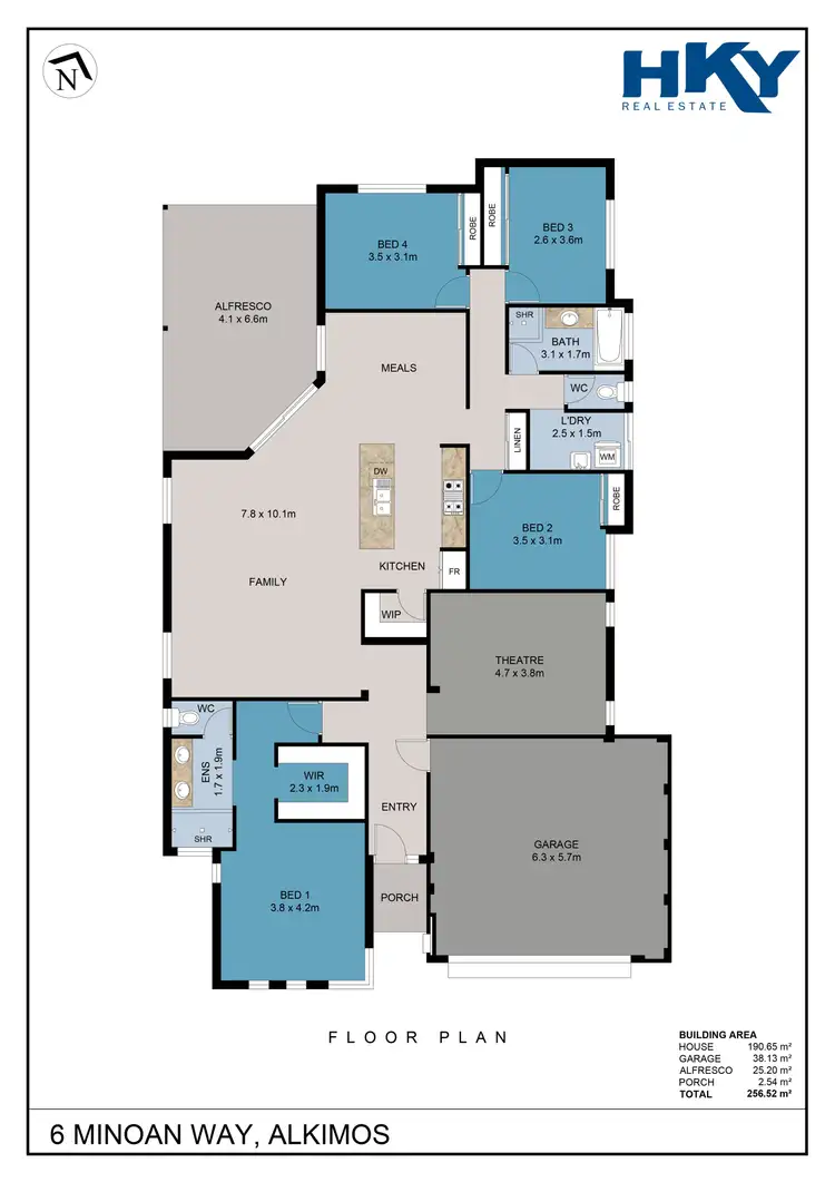 Floorplan of Homely house listing, 6 Minoan Way, Alkimos WA 6038